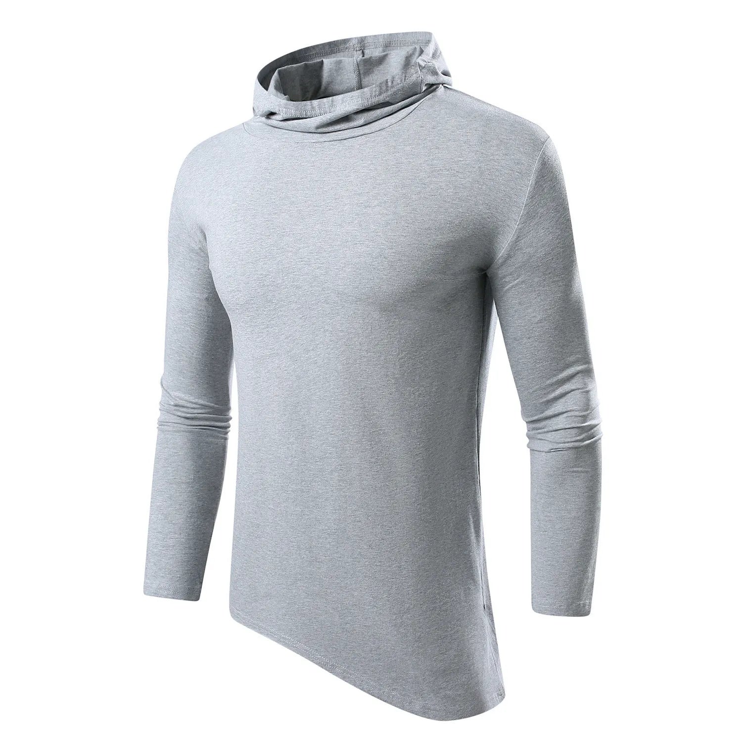 Camiseta de Manga Larga con Capucha para Hombre - Estampado 3D Casual