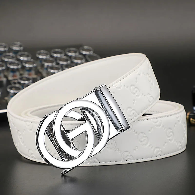 Cinturón de Cuero Genuino 34mm – Hebilla Automática distintas tonalidades. Estilo Fashion Unisex