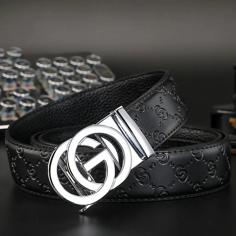 Cinturón de Cuero Genuino 34mm – Hebilla Automática distintas tonalidades. Estilo Fashion Unisex