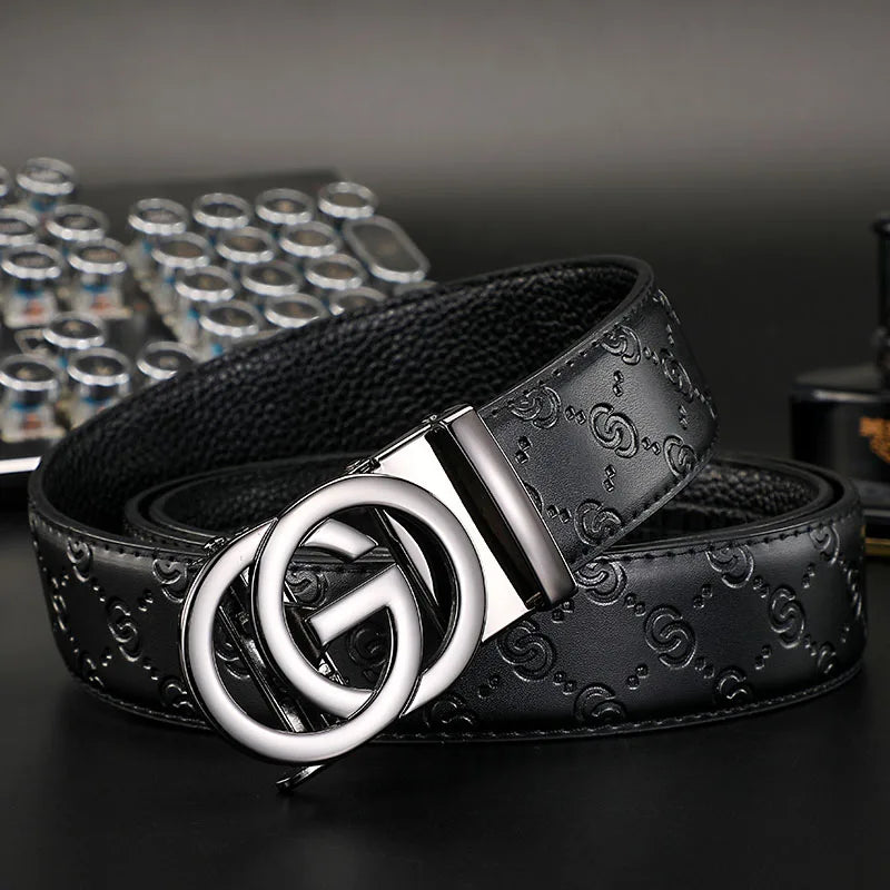 Cinturón de Cuero Genuino 34mm – Hebilla Automática distintas tonalidades. Estilo Fashion Unisex