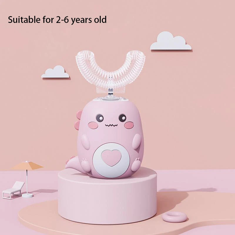 Cepillo de dientes eléctrico infantil 360°, sónico, inteligente, automático y recargable