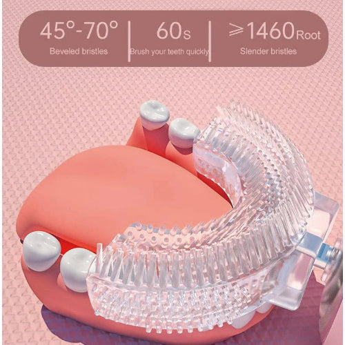 Cepillo de dientes eléctrico infantil 360°, sónico, inteligente, automático y recargable