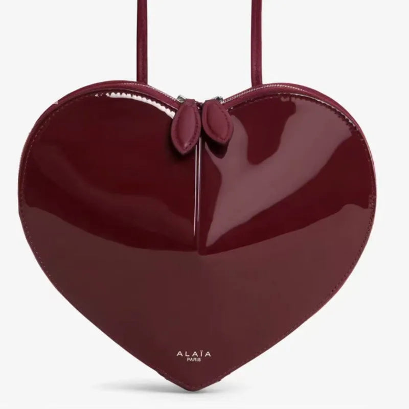 Bolso Love Bag Estilo Europeo y Americano - Bolso Caja Corazón de Melocotón, Diseño Exclusivo, Bolso de Hombro y Bandolera