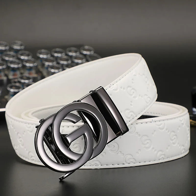 Cinturón de Cuero Genuino 34mm – Hebilla Automática distintas tonalidades. Estilo Fashion Unisex