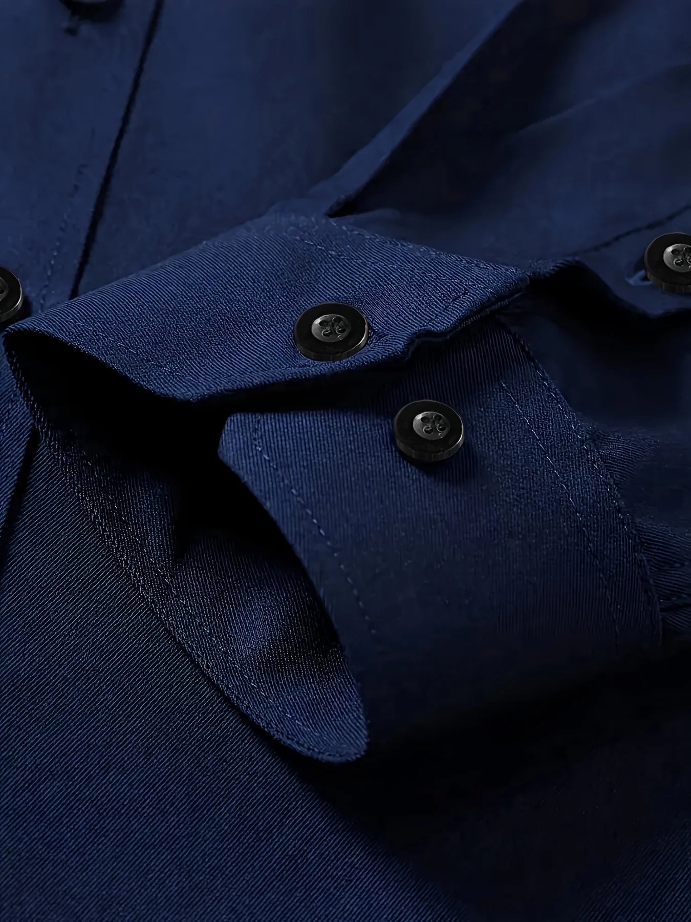 Camisa de Hombre Elegante – Manga Larga, Clásica, Antipelusa, Moda Europea