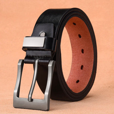 Cinturón de Piel para Hombre – Hebilla Clásica Vintage, Diseño de Lujo Tallas Extra