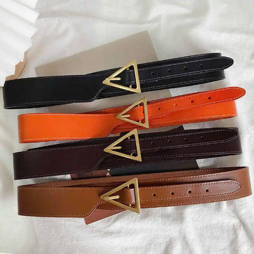 Cinturón Ancho para Mujer – Piel Genuina, Estilo Minimalista Elegante