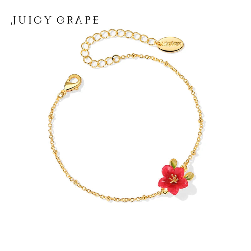 Collar Minimalista Francés de Begonia - Conjunto de Joyería de Lujo 'Baño de Oro Real de 10K"