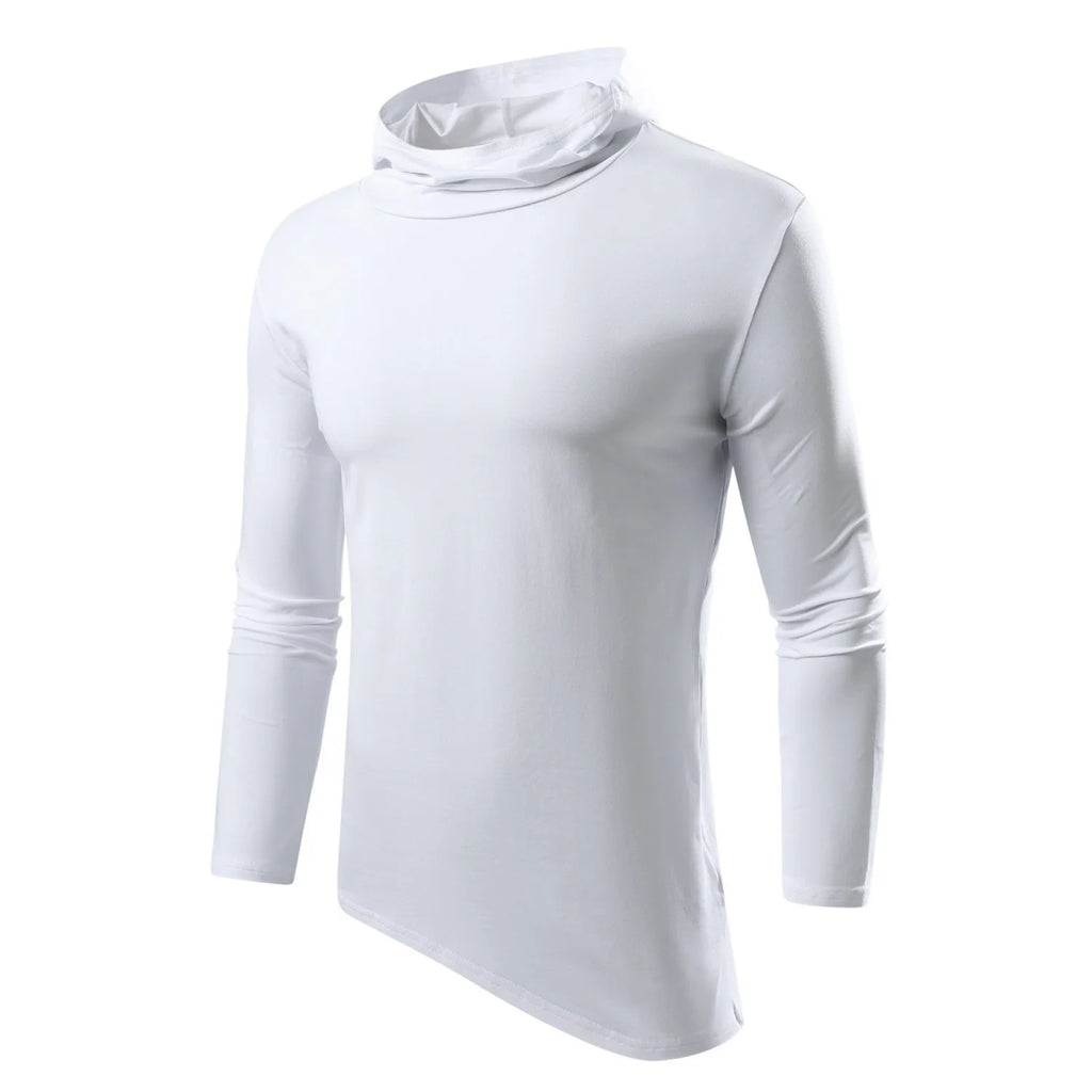 Camiseta de Manga Larga con Capucha para Hombre - Estampado 3D Casual