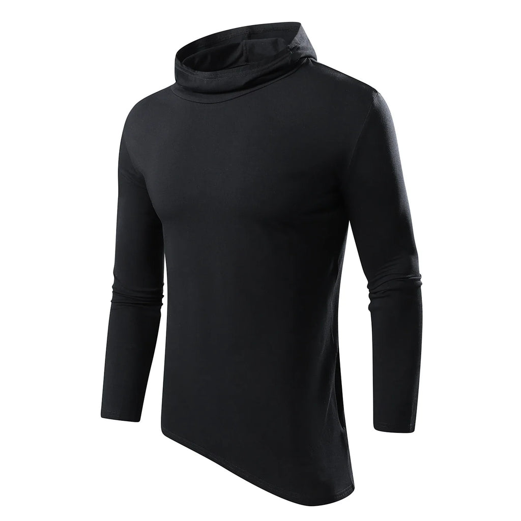Camiseta de Manga Larga con Capucha para Hombre - Estampado 3D Casual