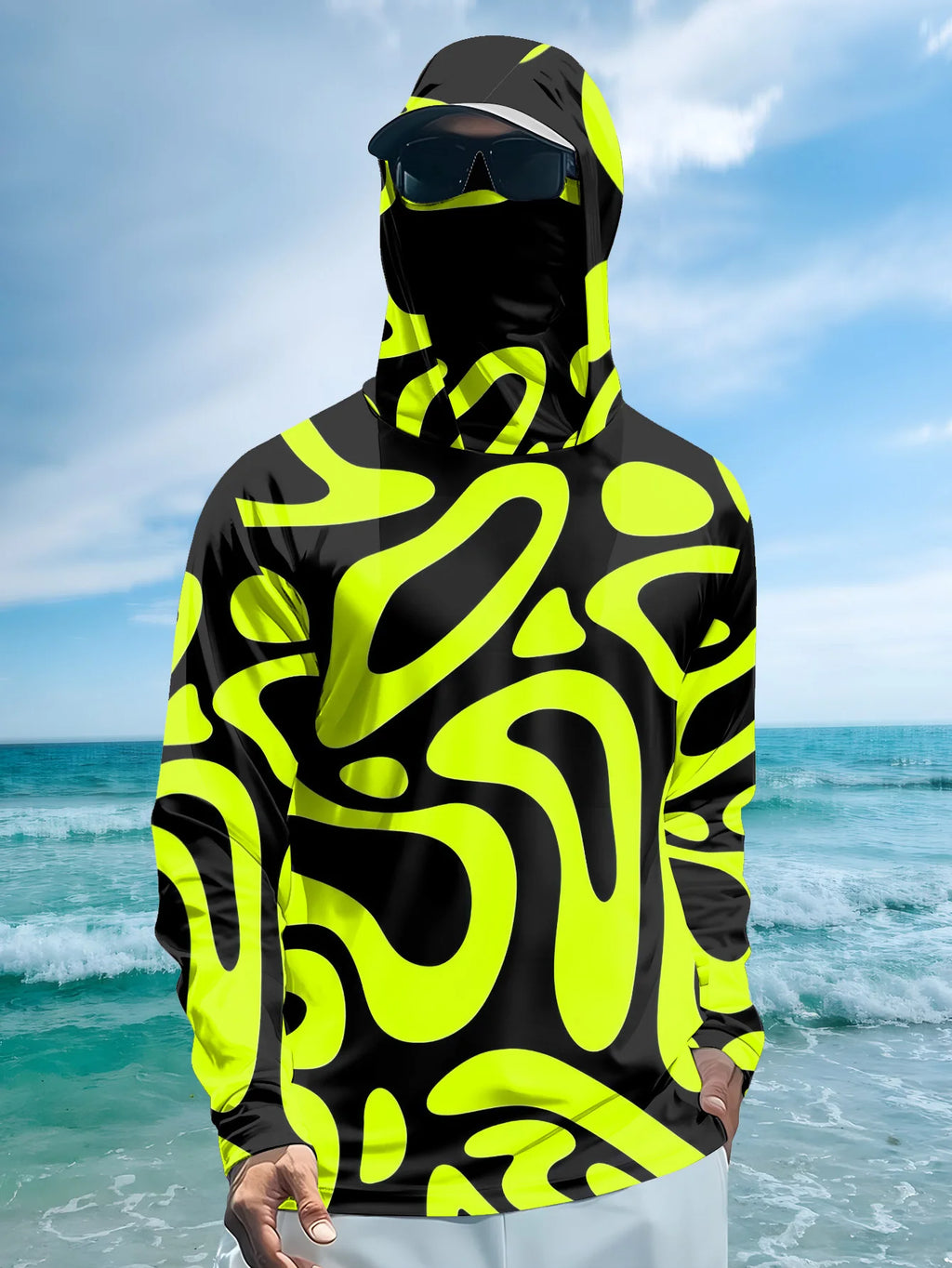 Camisa de Manga Larga para Hombre, Nuevo Estilo Verano 2026 con Estampado 3D, para Uso Deportivo y Casual, Cómoda y Suave